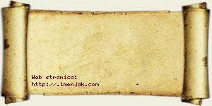 Una Alimpić vizit kartica